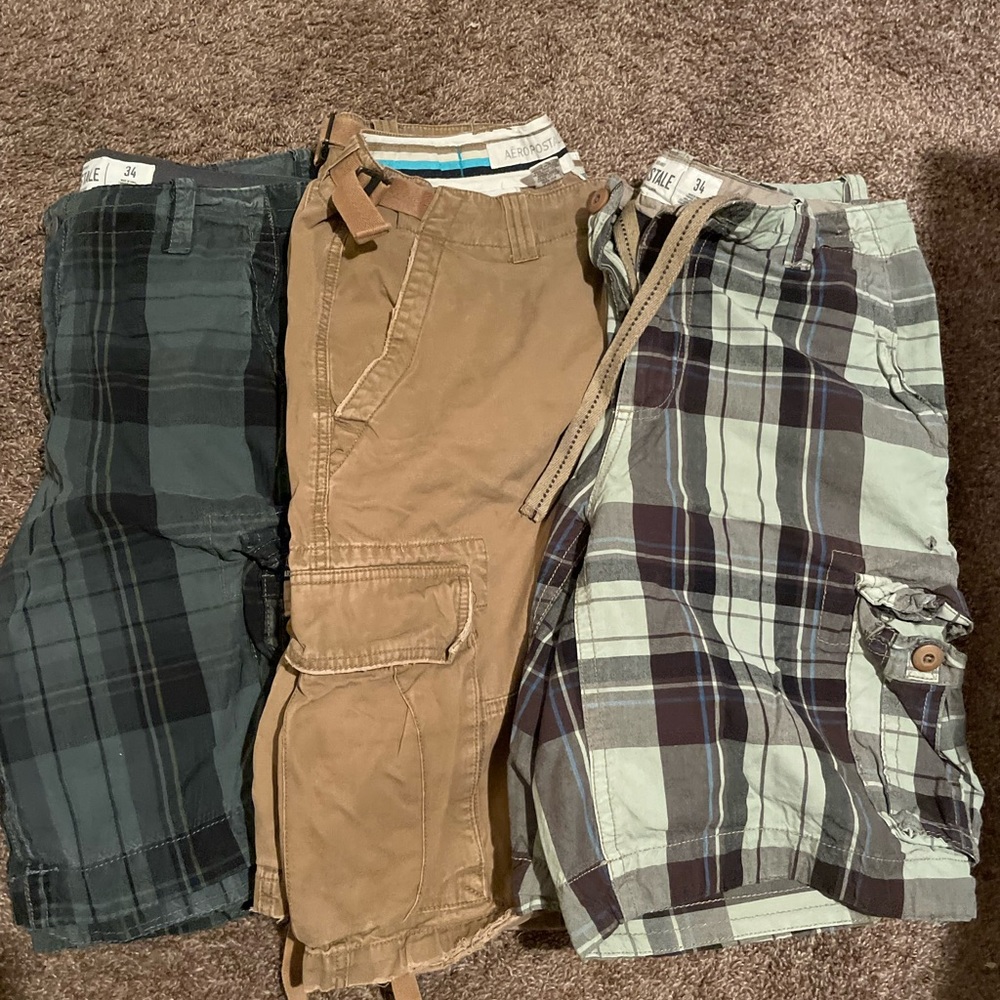 Mens Aeropostale shorts (waist size 34 on all 3